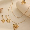 Alloy Crystal Rhinestone Double Layer Necklace & Earrings & Rings Sets FS-WG16ACC-01-1