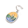 Brass Enamel Pendants KK-S502-05P-2