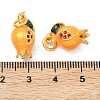 Alloy Enamel Fruit Pendants ENAM-B037-11G-02-3