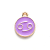 Alloy Enamel Pendants X-ENAM-S124-01A-01D-2