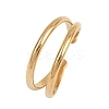 304 Stainless Steel Adjustable Open Cuff Rings for Women RJEW-K301-05G-4