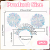 Plastic Hair Bands OHAR-WH0042-02C-3