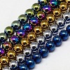 Electroplate Non-magnetic Synthetic Hematite Beads Strands G-J169A-2mm-M-1