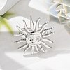 Brass Cuff Finger Rings for Women Men RJEW-U033-08P-2