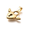 304 Stainless Steel Pendants LS-STAS-B079-02G-06-2