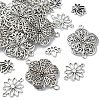 25Pcs 5 Styles Tibetan Style Alloy Connector Charms TIBE-YW0001-60-3
