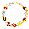 Alloy Enamel Link Necklaces FS-WGF424C-01-5