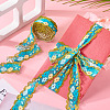 6M Polyester Flower Embroidery Lace Ribbon OCOR-TAC0015-14-7