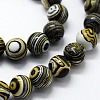 Synthetic Malachite Beads Strands G-I199-32-8mm-B-3