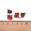 Valentine's Day Theme Alloy Enamel Pendants ENAM-T020-50B-01-3