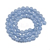 Natural Angelite Beads Strands G-G286-A01-6mm-3