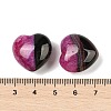 Natural Agate(Dyed & Heated) Heart Palm Stone G-Q021-04F-3