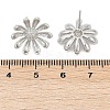 Brass Stud Earring Findings LS-KK-Z099-05P-01-3