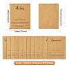 120Pcs 12 Styles 12 Constellation Theme Cardboard Jewelry Display Cards AJEW-FW0001-02-3