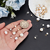 40Pcs 4 Styles Natural Cultured Freshwater Pearl Rice Charms PALLOY-GA00038-3