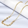 Brass Micro Pave Cubic Zirconia Heart Pendant Necklaces NJEW-B157-13G-3