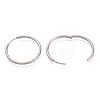 Tarnish Resistant 304 Stainless Steel Needle with 201 Stainless Steel Ring Huggie Hoop Earrings EJEW-L256-02B-P-2