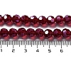 Electroplate Transparent Glass Beads Strands LS-EGLA-A035-T8mm-A02-4