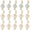 20Pcs Alloy Enamel Pendants ENAM-YW0006-34A-2