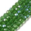 Electroplate Transparent Glass Beads Strands EGLA-A035-T6mm-L11-1