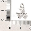 Rack Plating Brass Micro Pave Cubic Zirconia Charms KK-I720-39P-3