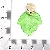 Transparent Resin with Alloy & Enamel Pendants RE-CBA19D0-05A-3