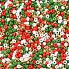 4 Colors 11/0  Christmas MIYUKI Round Rocailles Seed Beads SEED-X0058-19-2