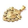 PVD Vacuum Plating 304 Stainless Steel Pendants LS-STAS-L081-036G-2