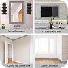 2Pcs Foam 3D Self-Adhesive Waterproof Wallpaper Border DIY-GF0010-19A-4