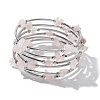 Gemstone Chip Warp Bracelets BJEW-JB01517-01-4