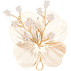 Alloy with Plastic Pearl Ornament Accessories FIND-WH20030-11A-G-6