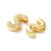 Rack Plating Brass Micro Pave Cubic Zirconia Slide Charms KK-C084-34G-S-2
