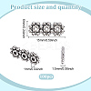 100Pcs Tibetan Style Alloy Spacer Bars TIBE-GO0001-08-2