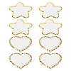 8Pcs 2 Styles Towel Cloth Computerized Embroidery Cloth Iron On/Sew On Patches DIY-LP0001-19-1