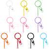20Pcs Spray Painted Eco-Friendly Alloy Swivel Snap Hook Clasps FIND-SC0017-11-5