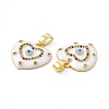 Brass Enamel Pendants KK-E068-VC036-3