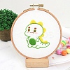 DIY Cartoon Animal Embroidery Sets DIY-G037-02D-1