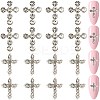 40Pcs 2 Styles Zinc Alloy Rhinestone Cabochons FIND-CP0002-11-1