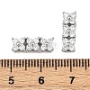 Eco-Friendly Brass Micro Pave Cubic Zirconia Rectangle Pendants ZIRC-M087-10P-NR-1-3