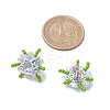 304 Stainless Steel Flower Stud Earrings EJEW-MZ00457-5