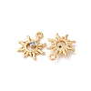 Brass Micro Pave Cubic Zirconia Pendants KK-Z112-02G-2