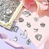 100Pcs 10 Styles Tibetan Style Alloy Pendants TIBEP-CJ0002-64-5