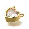 Brass Micro Pave Cubic Zirconia Pendants KK-D295-12G-2