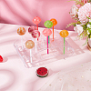 20-Hole Arc-Shaped Transparent Acrylic Lollipop Display Holder ODIS-WH0043-03A-5