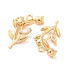 Brass Rhinestone Pendants KK-E793-15G-2