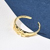 Brass Cuff Rings for Women RJEW-Z111-03G-3