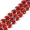 Natural Carnelian(Dyed & Heated) Beads Strands G-N342-19-2