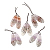 Natural Amethyst Lace Agate Pendants G-A244-09A-1