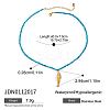 304 Stainless Steel Fish Pendant Glass Seed Beaded Necklaces for Women FS-WGBCA12-07-1