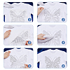 4Pcs 4 Colors Butterfly Glitter Hotfix Rhinestone DIY-FH0007-36-5